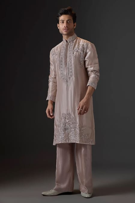 Mukti And Kavith Casa Golden Splendor Embroidered Kurta & Palazzo Set 