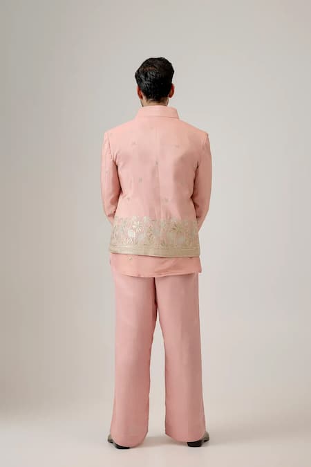 Mukti And Kavith Casa Embroidered Bandhgala Set 