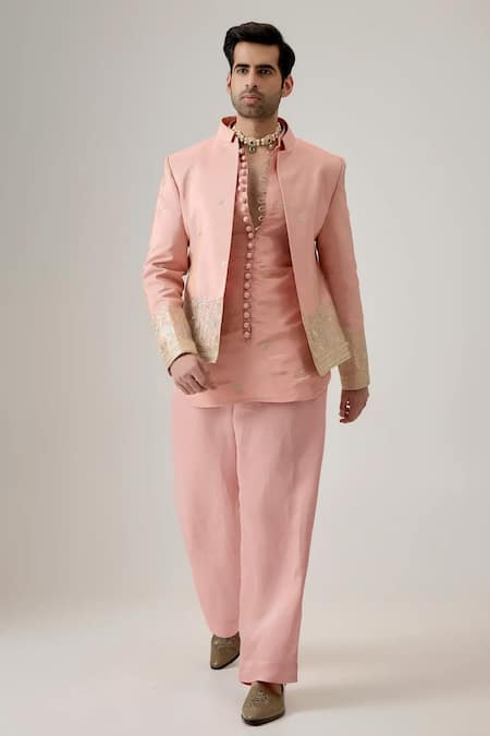 Mukti And Kavith Casa Embroidered Bandhgala Set 