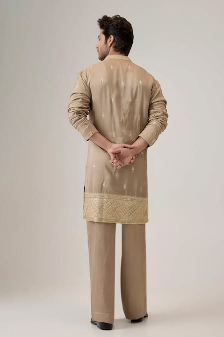 Mukti And Kavith Casa Embroidered Booti Kurta & Palazzo Set 