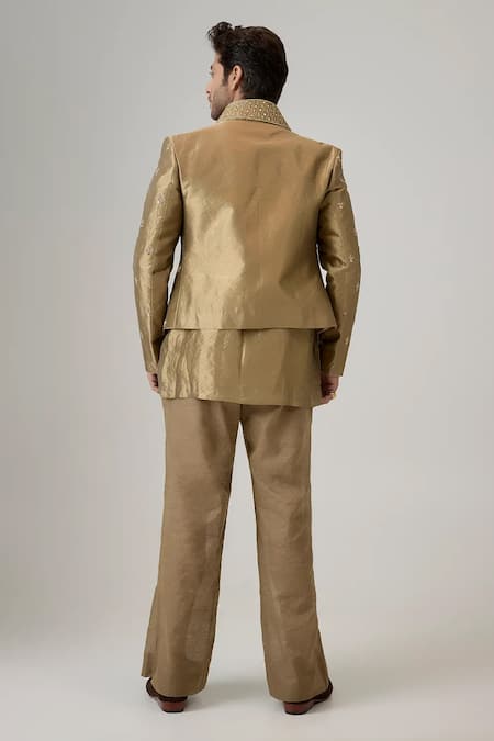 Mukti And Kavith Casa The Heirloom Embroidered Bandhgala Set 