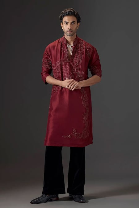 Mukti And Kavith Casa Emerald Enigma Embroidered Kurta & Palazzo Set 