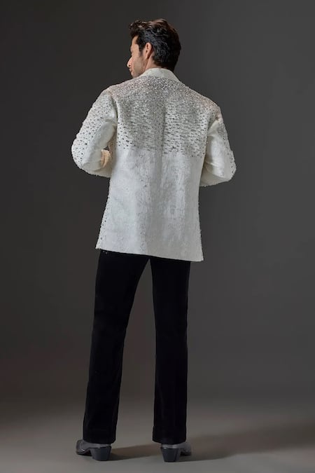 Mukti And Kavith Casa Eclipse Crystal Embellished Tuxedo Set 