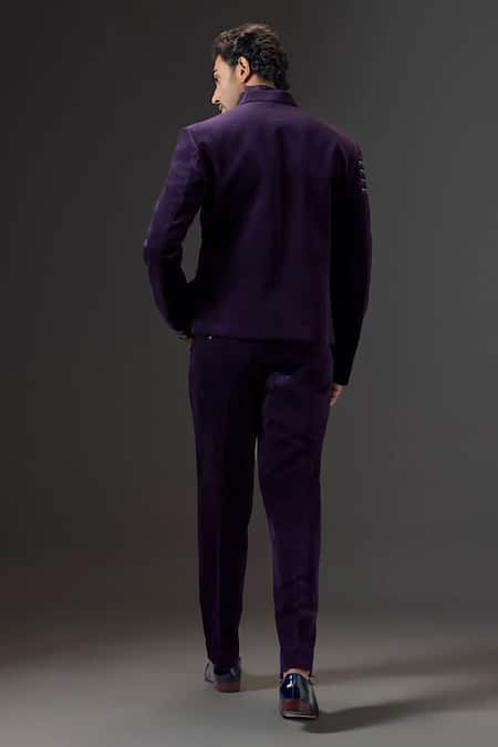 Mukti And Kavith Casa The Imperial Eclipse Embroidered Tuxedo & Pant Set 