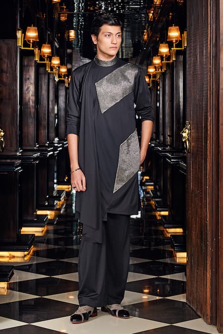 Mukti And Kavith Casa Mosaic Embroidered Kurta & Palazzo Set 