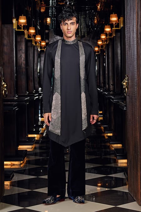 Mukti And Kavith Casa Embroidered Kurta & Palazzo Set 