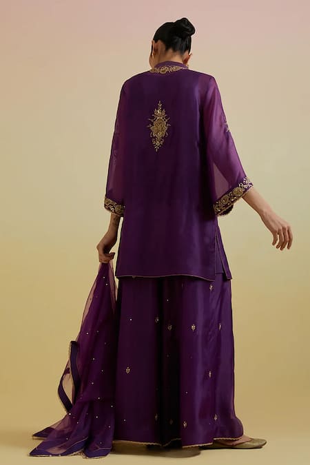 Bunka Aashra Embroidered Kurta Sharara Set 