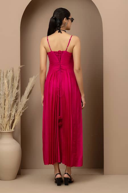 Monika Mathuria Datta Aari Embroidered Dress & Jacket Set 