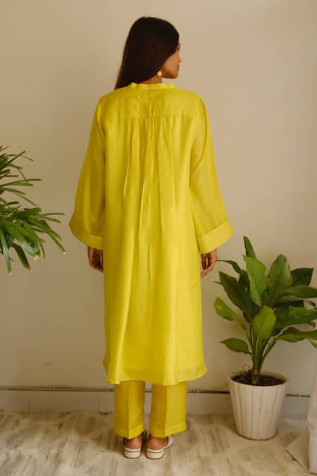 Juanita By Shubhda Zari Embroidered Kurta & Pant Set 