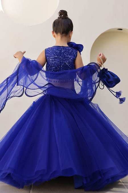 Tiny Pants Pearl Sequin Embroidered Lehenga Set 