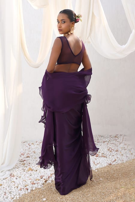 Meenagurnam Embroidered Jacket Skirt Set 