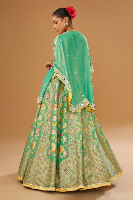 I Am Design Petal Print Lehenga Set 