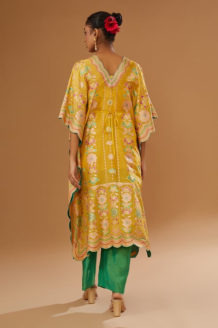 I Am Design Floral Print Kaftan Pant Set 