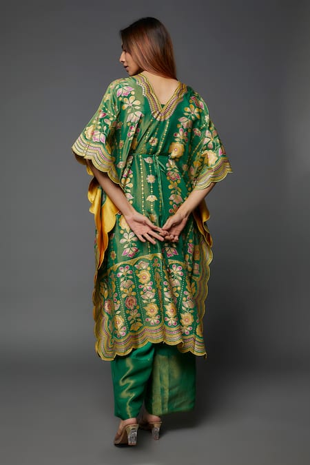 I Am Design Floret Print Kaftan Pant Set 