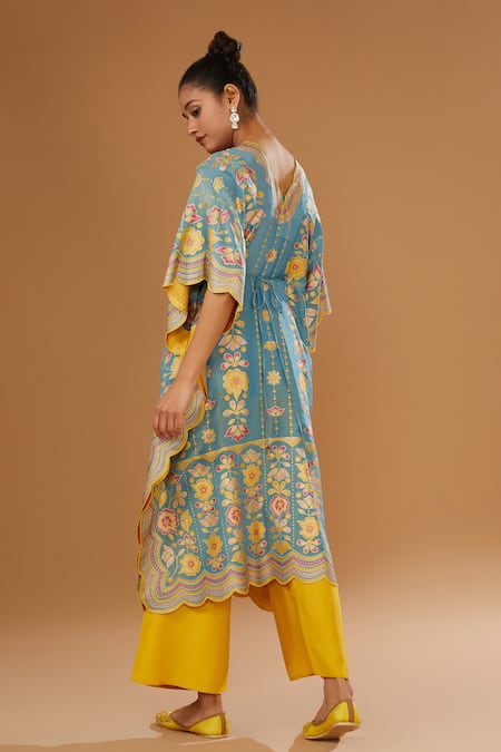 I Am Design Garden Print Kaftan Pant Set 