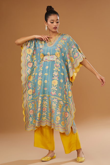 I Am Design Garden Print Kaftan Pant Set 