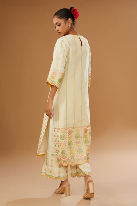 I Am Design Bloom Print Kurta Pant Set 