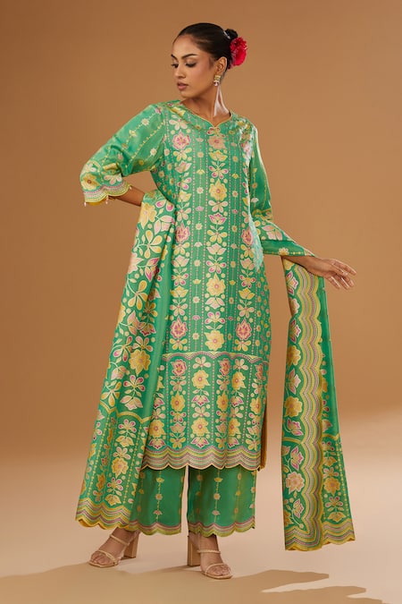 I Am Design Bloom Print Kurta Pant Set 