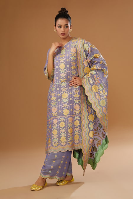 I Am Design Garden Print Kurta Set 