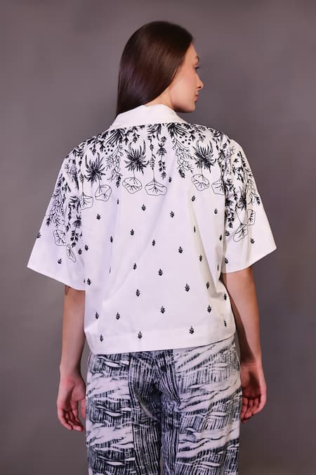 Rahul Singh Kantha Embroidered Shirt & Trouser Set 