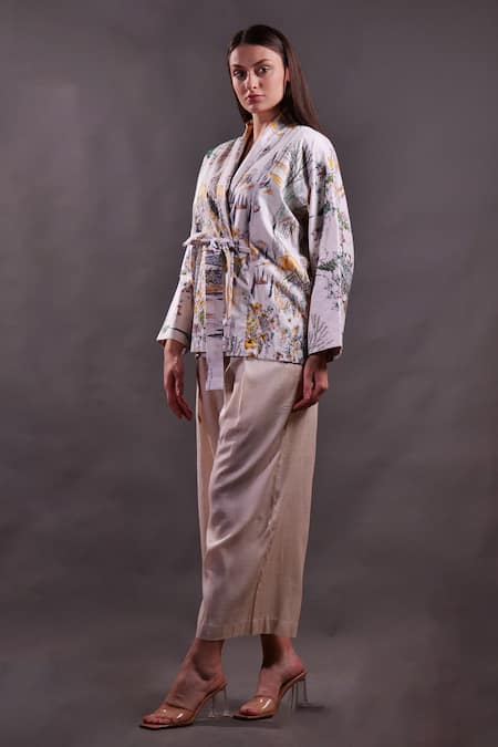 Rahul Singh Printed Shacket & Trouser Set 