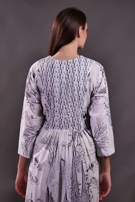 Rahul Singh Block Print Midi Dress 