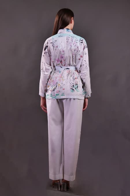 Rahul Singh Printed Shacket & Trouser Set 