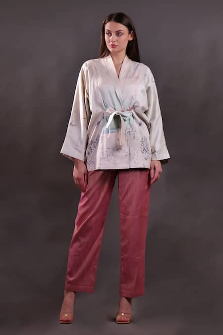 Rahul Singh Printed Shacket & Trouser Set 