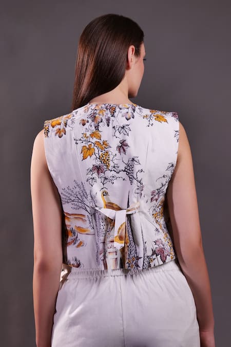 Rahul Singh Printed Waistcoat Trouser Set 