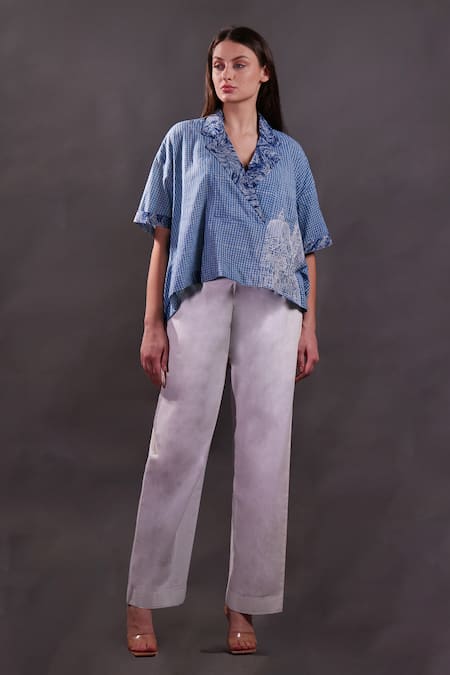 Rahul Singh Block Printed Top & Trousers Set 