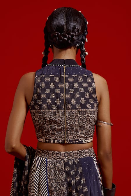 Aseem Kapoor Alya Halter Neck Blouse 