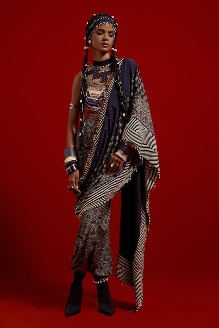 Aseem Kapoor Sadhvi Printed Pre-Draped Saree 