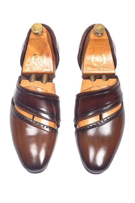 Domani Mirza Leather Brogue Shoes 