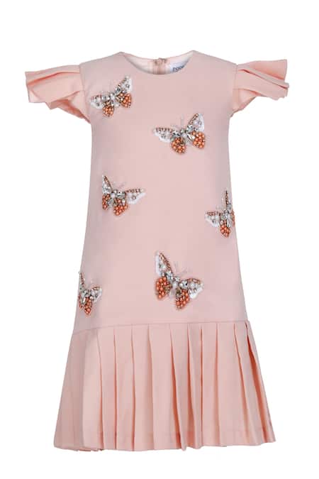 Pooja Wang Hand Embroidered Straight Fit Dress 