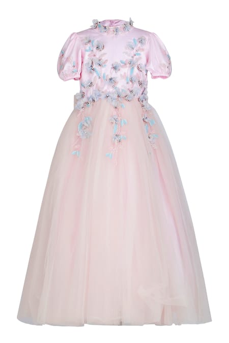 Pooja Wang Cleo Von Princess Puff Sleeve Gown 