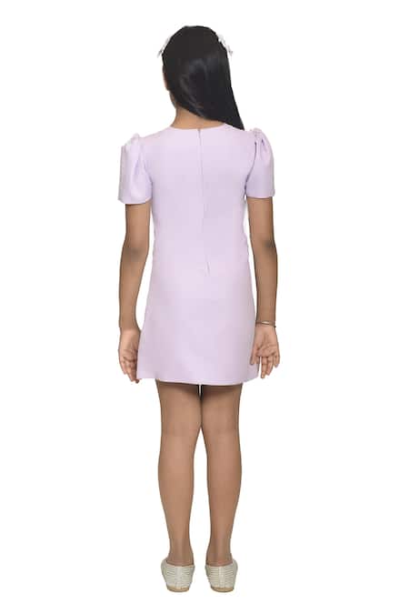 Pooja Wang Lavender Hot Air Balloon Embroidered Dress 