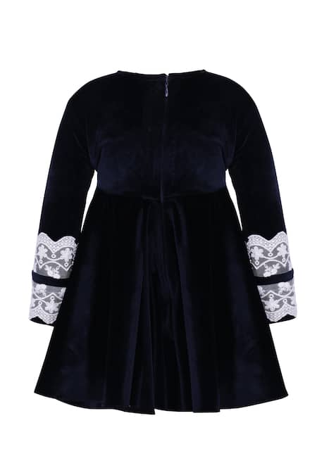 Pooja Wang Polly Lace Velvet Dress  