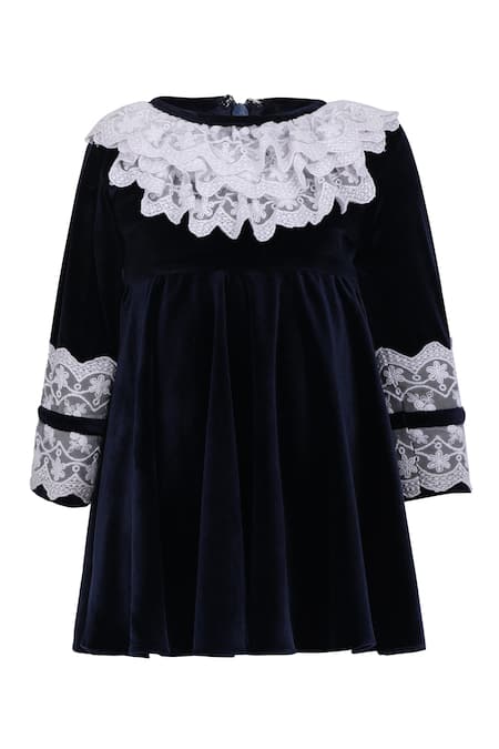 Pooja Wang Polly Lace Velvet Dress  