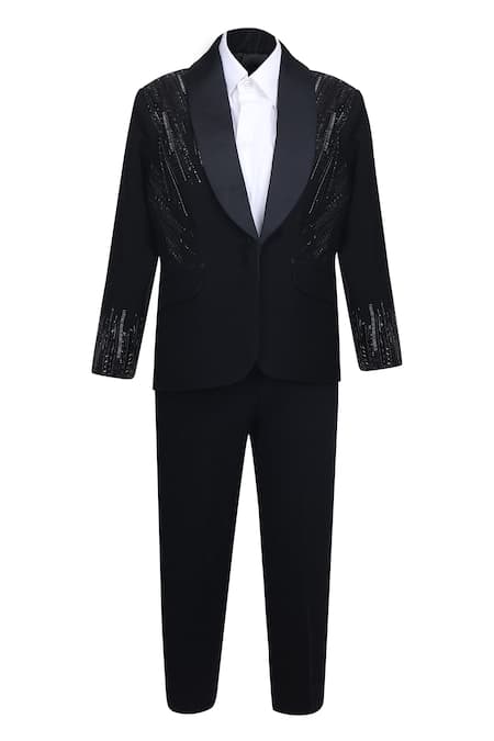 Pooja Wang Alex Embroidered Tuxedo Set 