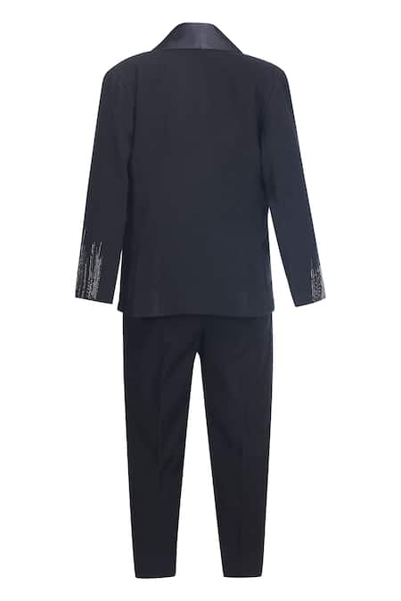 Pooja Wang Alex Embroidered Tuxedo Set 