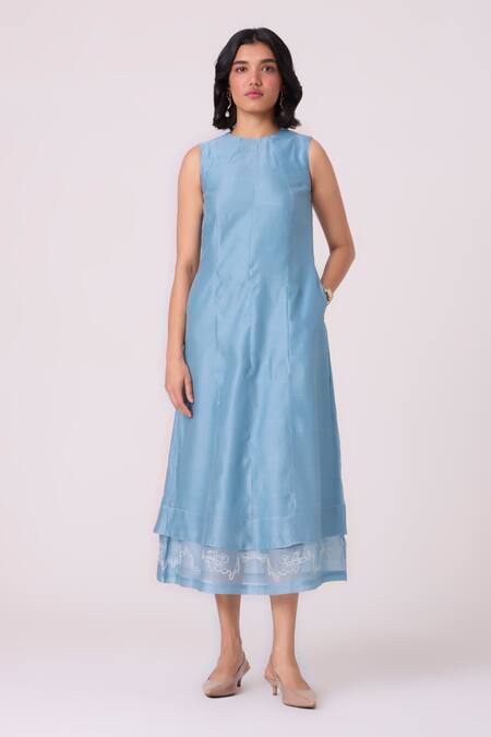 The Summer House Milena Handwoven Chanderi Dress