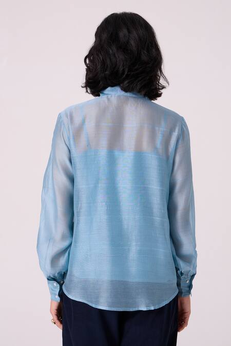 The Summer House Pavel Chanderi Handwoven Shirt