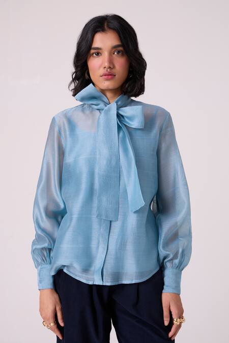 The Summer House Pavel Chanderi Handwoven Shirt