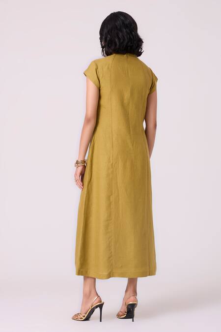 The Summer House Evgeny Linen Midi Dress
