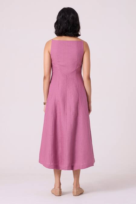 The Summer House Nimal Embroidered Midi Dress