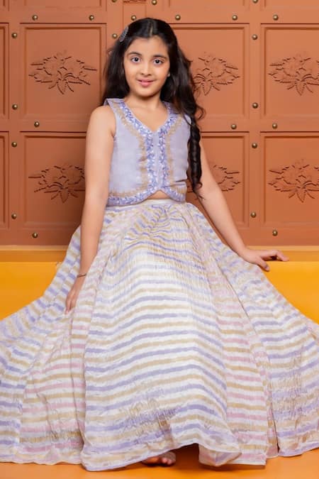 Kirti Agarwal - Pret N Couture Embroidered Blouse With Lehenga 