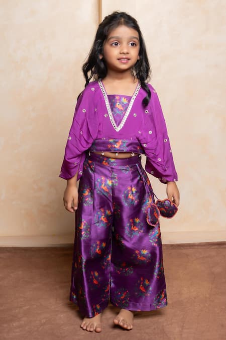 Kirti Agarwal - Pret N Couture Printed Kaftan Top & Palazzo Set 