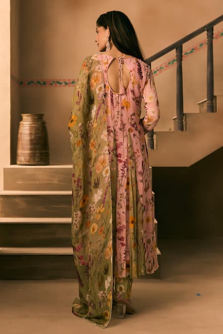 1999ad By Amita & Deepak Printed Anarkali Pant Set 