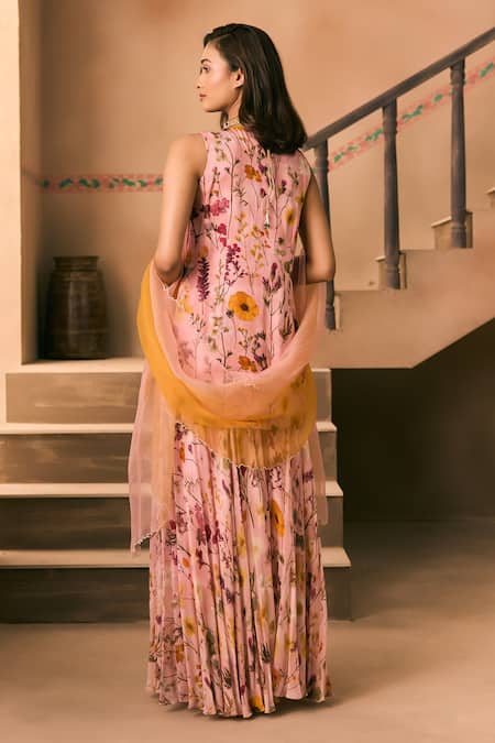 1999ad By Amita & Deepak Printed Kurta & Sharara Set 