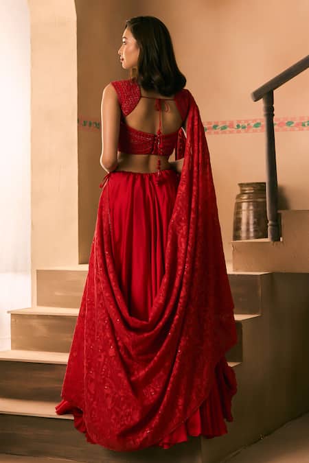 1999ad By Amita & Deepak Embroidered Lehenga Set 